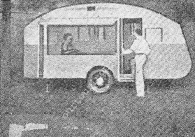 Caravan Parks first mobile home featured an opening panel in the side wall.