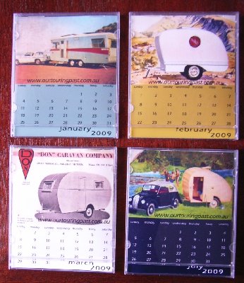 2009 Desk top calendars including a different image for each month of the year, at $15.00 each plus postage.