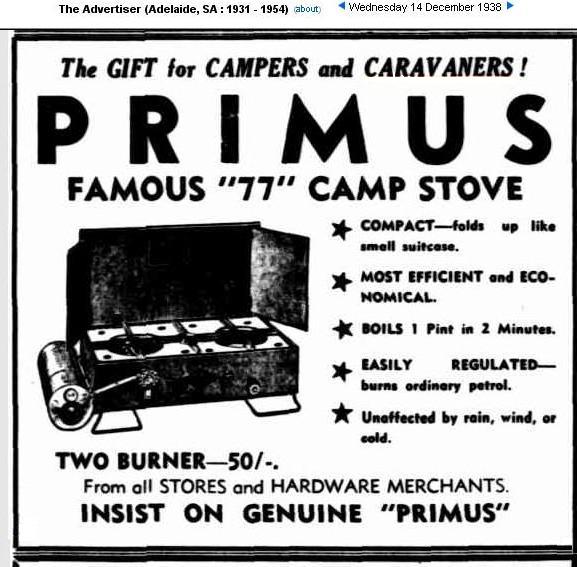 Primus - The Advertiser (Adelaide) 14-12-1938.JPG